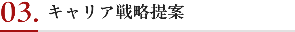 キャリア戦略提案